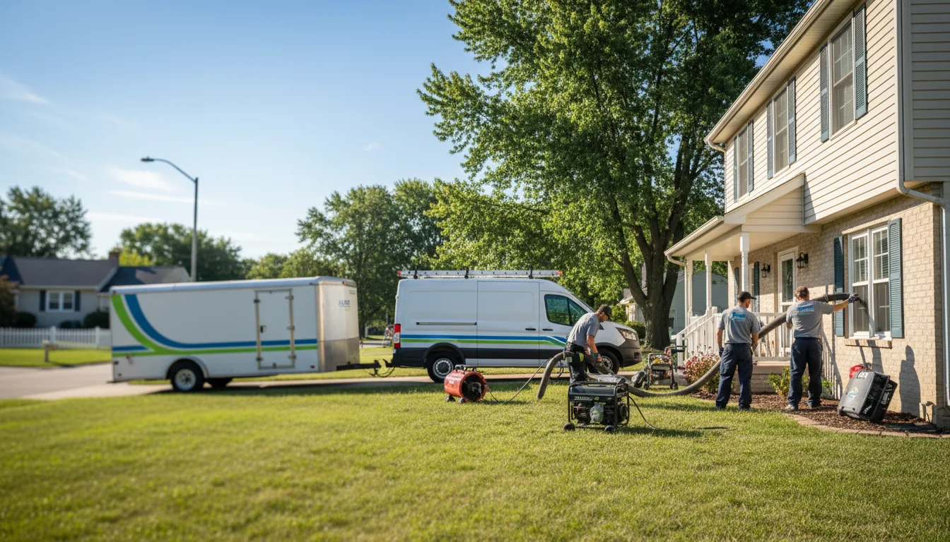 Flooded Basement Restoration And Cleanup With Repair in Fowlerton, IN near me